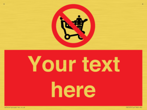 Custom No Climbing on Trolley Sign